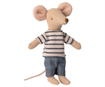 Maileg big brother mouse med tøj - Tinashjem